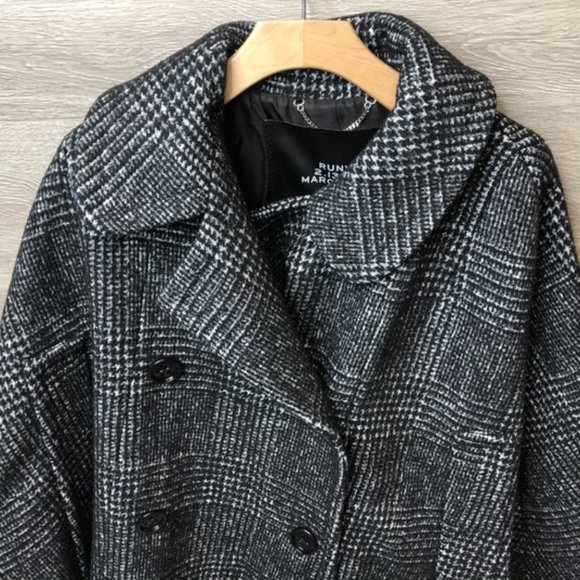 Marc Jacobs Fall 19 XS Black Plaid Capes Overcoat - Picture 4 of 71